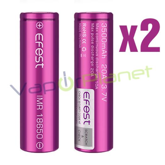 → Bateria EFEST 18650 3500mAh 20A 3,7v (pacote com 2) → Bateria EFEST 18650 3500mAh 20A 3,7v (pacote com 2)