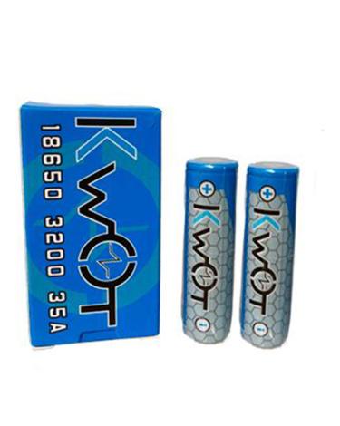 → Bateria KWOT IMR 18650 3200mAh 35A (Pack com 2 unidades)