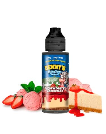 Bennys Dairy Farm Strawberry Cheesecake 100ml + Nicokits gratis - Bennys Dairy