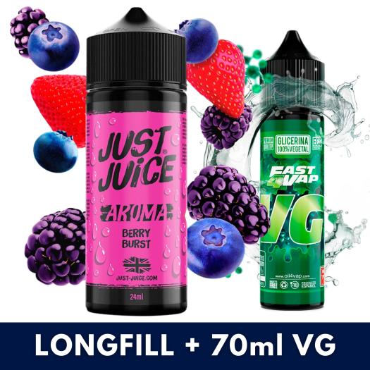 Berry Burst 24ml/120 (Longfill) Just Juice + 70ml VG Fast