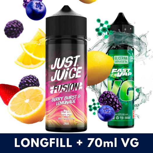 Berry Burst Lemonade 24ml/120 (Longfill) Just Juice + 70ml VG Fast