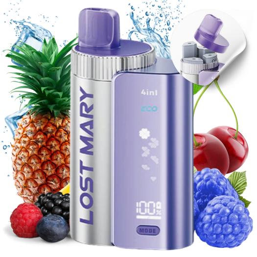 Berry Edition - 3200-2400 Puff - Descartável 4in1 Lost Mary by Elfbar Berry Edition - 3200-2400 Puff - Descartável 4in1 Lost Mary by Elfbar