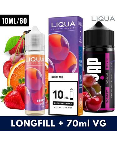 Berry Mix 10ml/60 (Longfill) Liqua + 70ml VG Fast
