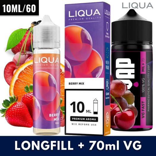 Berry Mix 10ml/60 (Longfill) Liqua + 70ml VG Fast