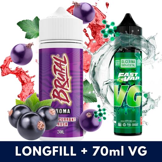 Blackcurrant Crush 24ml/120 (Longfill) Just Juice Brutal + 70ml VG Fast