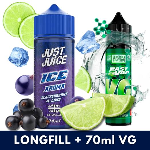Blackcurrant Lime 24ml/120 (Longfill) Just Juice + 70ml VG Fast Blackcurrant Lime 24ml/120 (Longfill) Just Juice + 70ml VG Fast