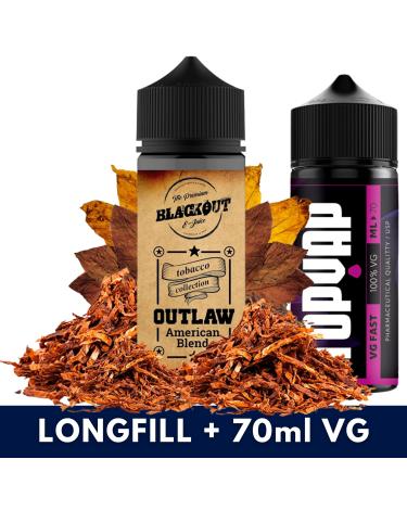 Blackout Outlaw American Blend 10ml/120 (Longfill) + 70ml VG Fast