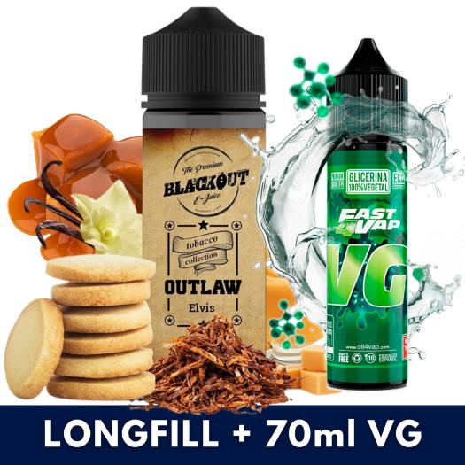 Blackout Outlaw Elvis Shot 24ml/120 (Longfill) + VG FAST 70ML