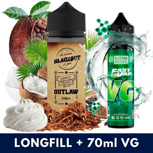 Blackout Outlaw Joker Shot 24ml/120 (Longfill) + VG FAST 70ML Blackout Outlaw Joker Shot 24ml/120 (Longfill) + VG FAST 70ML