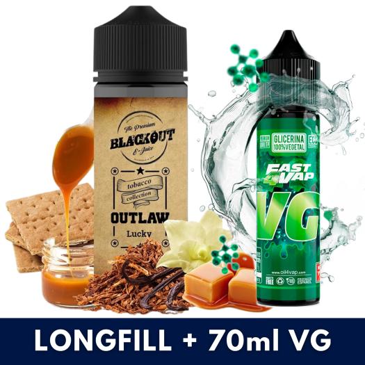 Blackout Outlaw Lucky Shot 24ml/120 (Longfill) + VG FAST 70ML