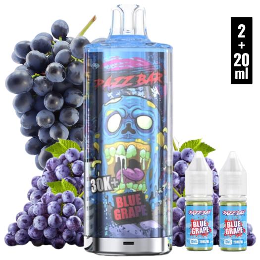 BLUE GRAPE Pack 30K 650mAh 2ml+2x10ml | 20mg |
