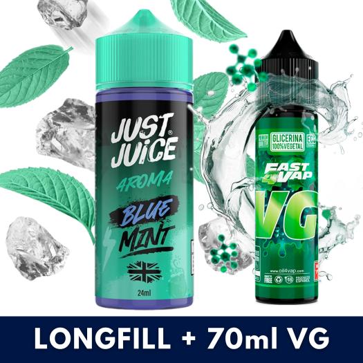 Blue Mint Range 24ml/120 (Longfill) - Just Juice + 70ml VG Fast