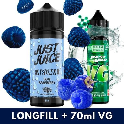 Blue Raspberry 24ml/120 (Longfill) Just Juice + 70ml VG Fast