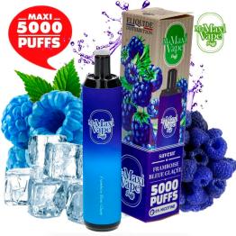 BLUE RASPBERRY ICE Ma Maxi vape 5000 puffs SEM NICOTINA