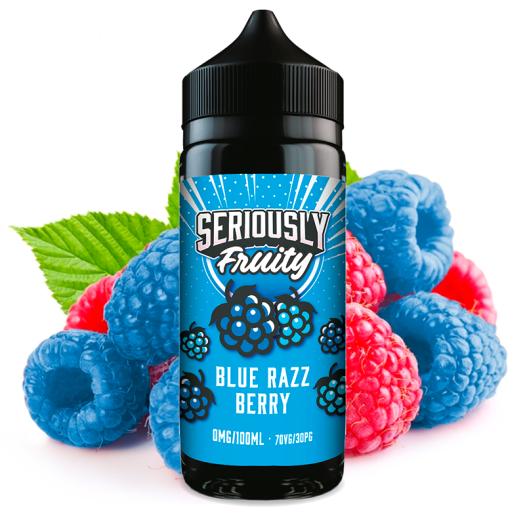 BLUE RAZZ BERRY Seriously Fruity 100ml + 2 Nicokits Gratis