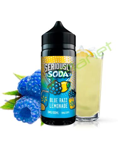 BLUE RAZZ LEMONADE Seriously Soda 100ml + 2 Nicokits Gratis