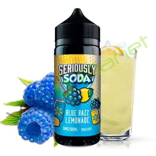 BLUE RAZZ LEMONADE Seriously Soda 100ml + 2 Nicokits Gratis