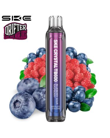 Blue Sour Raspberry SKE x Drifter Crystal TB600 20mg Descartável