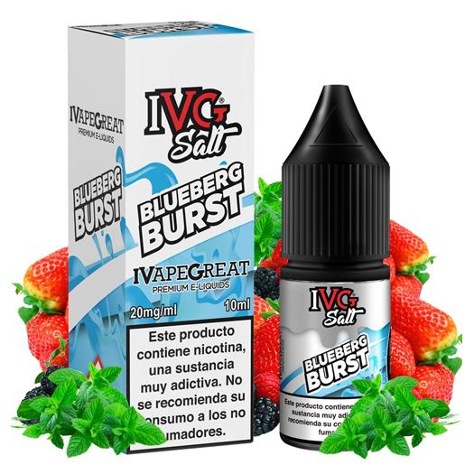 BLUEBERG BURST 10 ml - I VG - Líquido con SALES DE NICOTINA