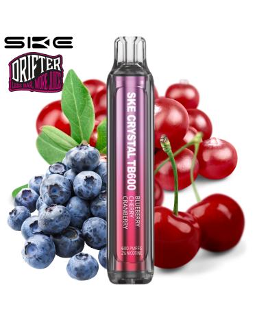 Blueberry Cherry Cranberry SKE x Drifter Crystal TB600 20mg Descartável