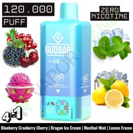 BLUEBERRY CRANBERRY CHERRY Descartável 4in1 | 120.000 Puff | GUDBAR (SEM NICOTINA)
