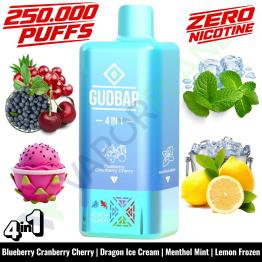 BLUEBERRY CRANBERRY CHERRY Descartável 4in1 | 250.000 Puff | GUDBAR V2 (SEM NICOTINA)