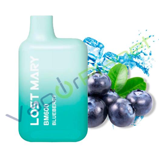 BLUEBERRY Elf Bar Lost Mary BM600 20mg Salt - Descartável BLUEBERRY Elf Bar Lost Mary BM600 20mg Salt - Descartável