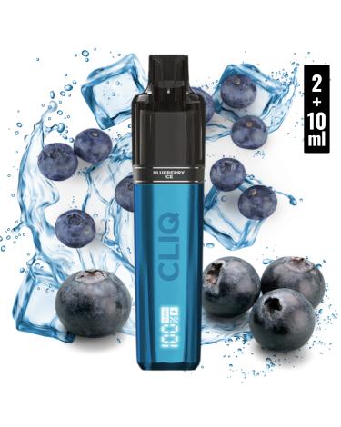 BLUEBERRY ICE Descartável 2+10ml Cliq 15000 Puffs - 20 mg - AVM