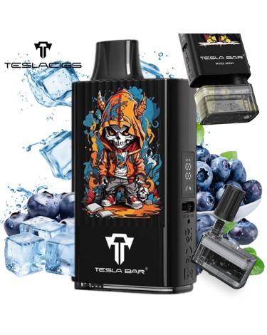 Blueberry Ice MT 10000 Puff Tesla Bar by Teslacigs