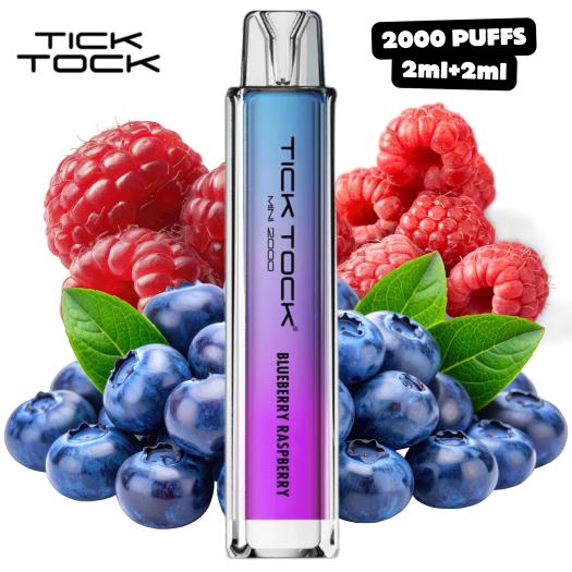 Blueberry Raspberry Tick Tock Mini 2000 Puffs 20mg (2ml+2ml)