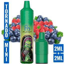 Blueberry Sour Raspberry Mini Tornado 1200 (com 2 cápsulas de 2 ml e 20 mg)