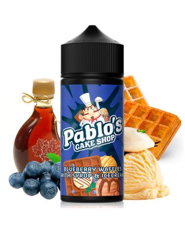 Blueberry Waffles with Syrup and Ice Cream By Pablo's Cake Shop 100ml + 2 Nicokits