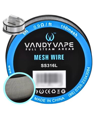 Bobina Mesh Wire SS316L-150 0.9ohm/ft Vandy Vape
