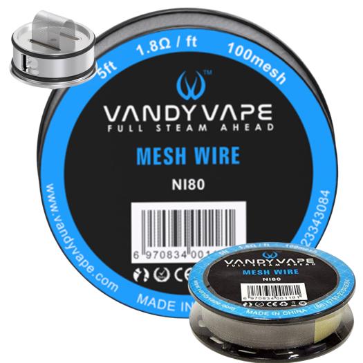 Bobina Ni80 Mesh wire 100mesh 5ft (1.2Ω/ft) - Vandy Vape