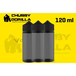 Bote CHUBBY GORILLA Vacío PET de [120ml] CHUBBY GORILLA PRETO