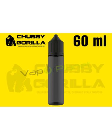 Frasco CHUBBY GORILLA Vacío PET de [60ml] CHUBBY GORILLA Bottles PRETO