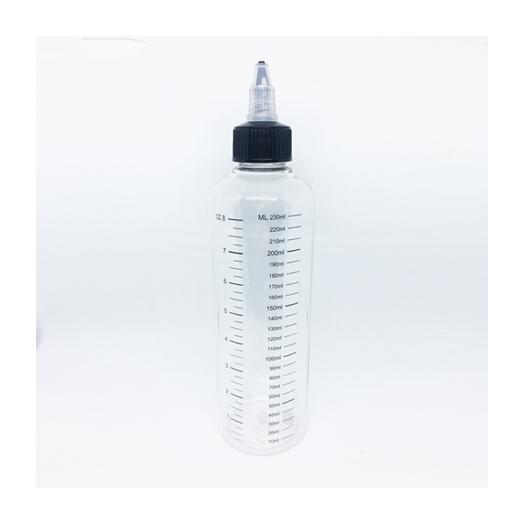 Frasco graduado com medidas com tampa Twist de 230ml
