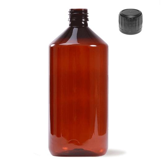 Garrafa PET Âmbar 1000ml