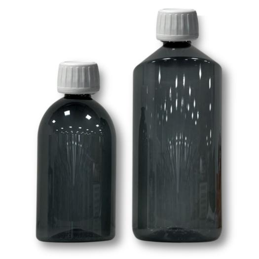 Garrafa PET com tampa de segurança