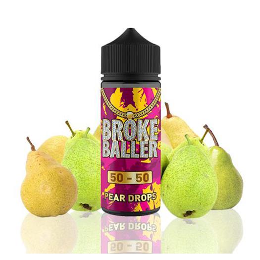 BROKE BALLER Pear Drops 80 ml + 2 Nicokit Gratis
