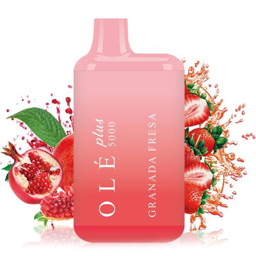 Bud Vape Olé Plus 5000 Desechable GRANADA FRESA - 5.000 Puff - SEM NICOTINA