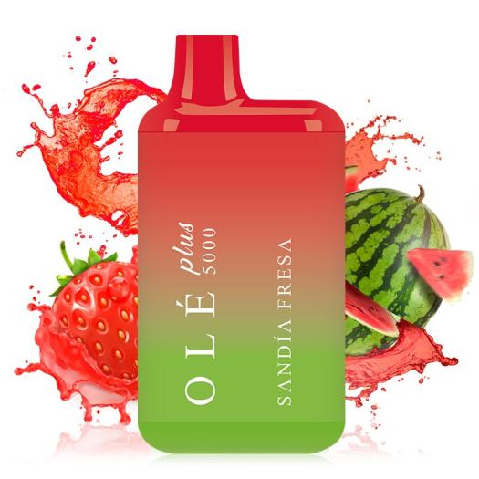 Bud Vape Olé Plus 5000 Desechable SANDIA FRESA - 5.000 Puff - SEM NICOTINA