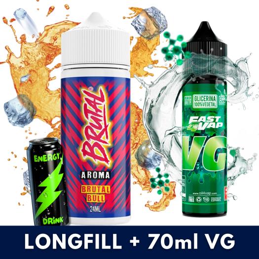 Bull 24ml/120 (Longfill) Just Juice Brutal + 70ml VG Fast