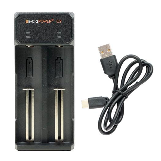 Carregador C2 USB-C LED E-Cig Power