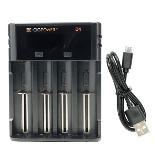 Carregador D4 Intelligent LCD E-Cig Power