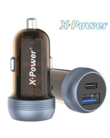 Carregador de carro VQC10 USB-C e A - X Power