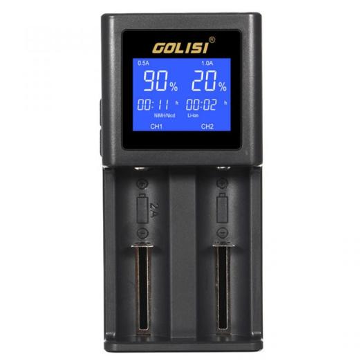 Carregador Inteligente GOLISI S2 2.0A con Pantalla LCD Carregador Inteligente GOLISI S2 2.0A con Pantalla LCD