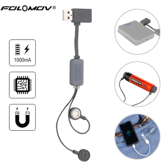 Cargador magnético A1 ( Cor PRETO)- Folomov