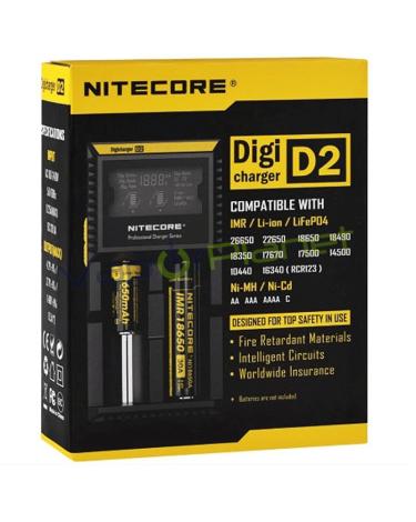 Carregador NITECORE D2 LCD Intellicharger