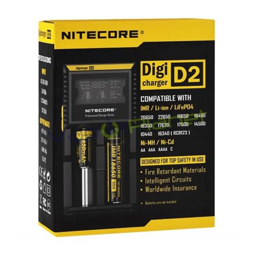 Carregador NITECORE D2 LCD Intellicharger